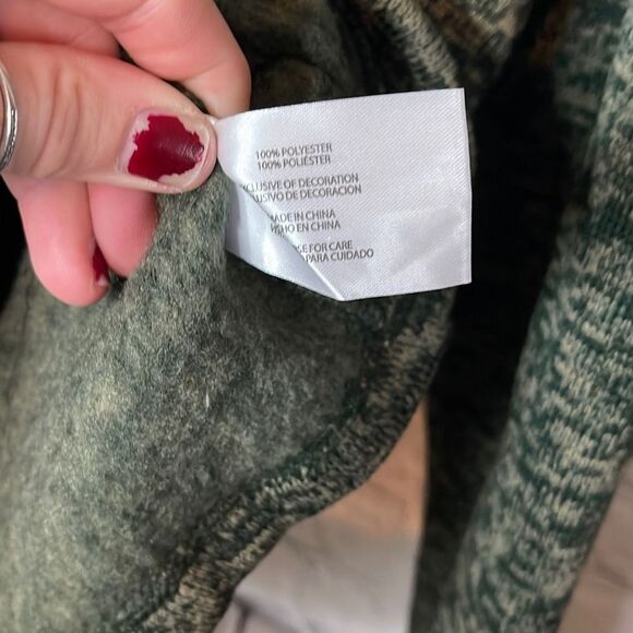 Eddie Bauer Men’s Green Sweater Fleece 1/4 zip NEW with tags size Medium - Picture 3 of 4